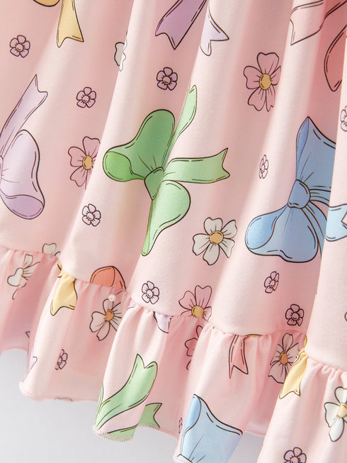 easter-colorful-bow-print-ruffles-girls-dress Rylee Faith Designs - Sophia's Style-8
